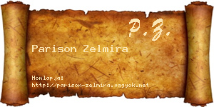 Parison Zelmira névjegykártya